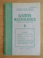 Gazeta Matematica, anul XCI, nr. 5, 1986