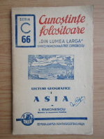 I. Simionescu - Lecturi geografice. Asia (1943)