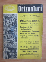 Revista Orizonturi, anul VII, nr. 80, ianuarie 1958