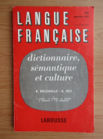 S. Delesalle - Langue francaise. Dictionnaire, semantique et culture