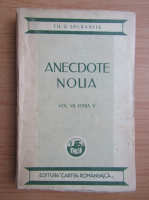 Th. D. Sperantia - Anecdote noua (volumul 7, 1914)