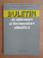 Buletin de informare si documnetare stiintifica