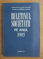 Buletinul societatii pe anul 1985