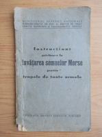 Instructiuni privitoare la invatarea semnelor Morse pentru trupele de toate armele (1920)