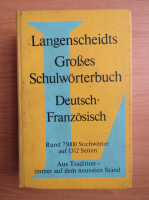 Langenscheidts Groses Schulworterbuch Deutsch-Franzosisch