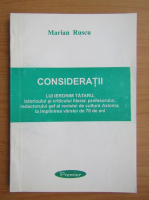 Marian Ruscu - Consideratii