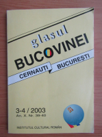Revista Glasul Bucovinei, anul X, nr. 3-4, 2003