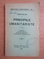 Eugen Relgis - Principiile umanitariste (1922)