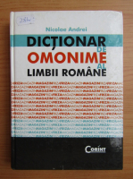 Nicolae Andrei - Dictionar de omonime al limbii romane
