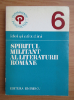 Spiritul militant al literaturii romane