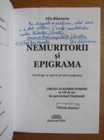 Elis Rapeanu - Nemuritorii si epigrama (cu autograful autorului)