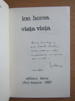 Ion Horea - Viata, viata (cu autograful autorului)