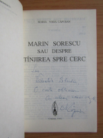 Maria Voda Capusan - Marin Sorescu sau despre tanjirea spre cerc (cu autograful autoarei)