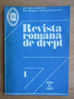 Revista romana de drept, anul XL, nr. 1, 1984