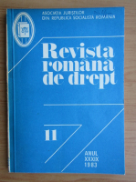 Revista romana de drept, anul XXXIX, nr. 11, 1983