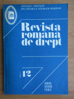 Revista romana de drept, anul XXXIX, nr. 12, 1983