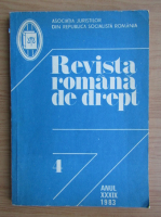 Revista romana de drept, anul XXXIX, nr. 4, 1983