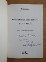 Horia Ursu - Anotimpurile dupa Zenovie si alte proze (cu autograful autorului)