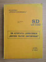 Din activitatea laboratorului doctrine politice contemporane