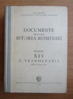 Documente privind istoria Romaniei, volumul 4. Veacul XIV, C. Transilvania