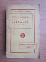Oeuvres completes de Tite-Live (volumul 2, 1927)