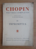 Chopin. Oeuvres completes, volumul 4. Impromptus (volumul 4)