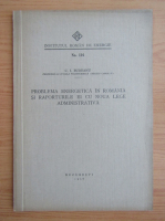 Constantin Budeanu - Problema energetica in Romania si raporturile ei cu noua lege administrativa (1936)