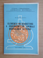 Elemente de structura a organismelor animale. Morfologie externa