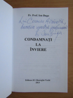 Ion Buga - Condamnati la inviere (cu autograful autorului)