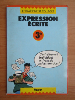 L. Acher - Expression ecrite, 3e