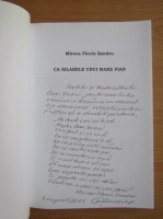 Mircea Florin Sandru - Cu silabele unui mare pian (cu autograful si dedicatia autorului)