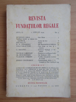 Anticariat: Revista Fundatiilor Regale, anul II, nr. 4, aprilie 1935