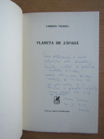 Carmen Tudora - Planeta de zapada (cu autograful si dedicatia autorului)