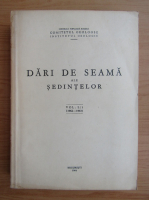 Dari de seama ale sedintelor (volumul 50, partea I)