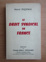 Marcel Piquemal - Le droit syndical en France