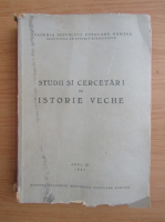 Studii si cercetari de istorie veche, anul III, 1952