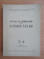 Studii si cercetari de istorie veche, anul IV, nr. 3-4, iulie-decembrie 1953