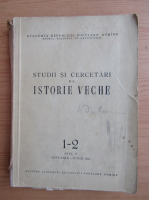 Studii si cercetari de istorie veche, anul V, nr. 1-2, 1954