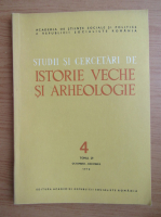 Studii si cercetari de istorie veche si arheologie, tomul 29, nr. 4, octombrie-decembrie 1978