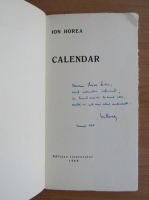 Ion Horea - Calendar (cu autograful autorului)
