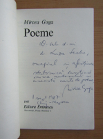 Mircea Goga - Poeme (cu autograful autorului)
