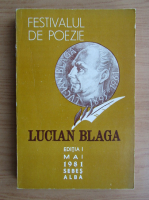 Festivalul de poezie Lucian Blaga, editia I, mai 1981