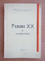 Filologie XX, volumul 2. Literatura
