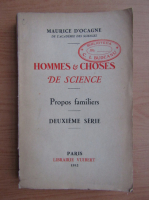 Maurice DOcagne - Hommes et choses de science (1932)
