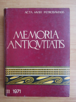Memoria Antiquitatis (volumul 3, 1971)