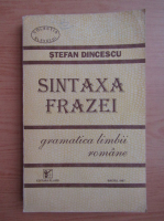 Stefan Dincescu - Sintaxa frazei