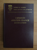 Donald H. Bunker - Canadian aviation finance legislation