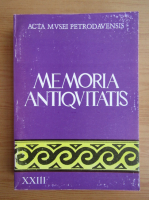 Memoria Antiquitatis (volumul 23)