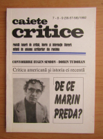 Revista Caiete Critice, nr. 7-8-9 (56-57-58), 1992