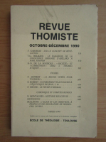 Revue Thomiste, nr. 4, octombrie-decembrie 1990